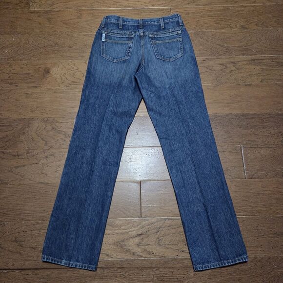 Cinch White Label Jeans Mens 32x34 Relaxed Fit Blue Denim Western Straight Leg - Picture 4 of 7